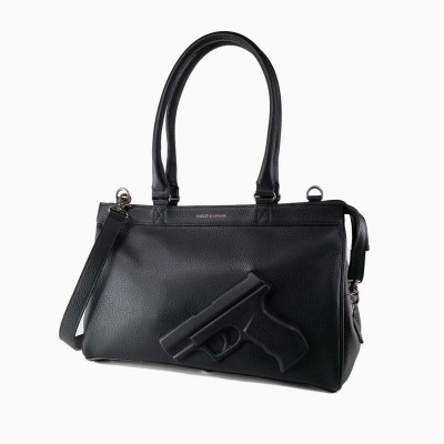 希少 VLIEGER&VANDAM 2WAYバッグ ビジネス ガンモチーフ 黒 希少